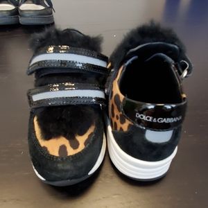 Dolce & Gabbana Leopard Print  Girl Sneakers
